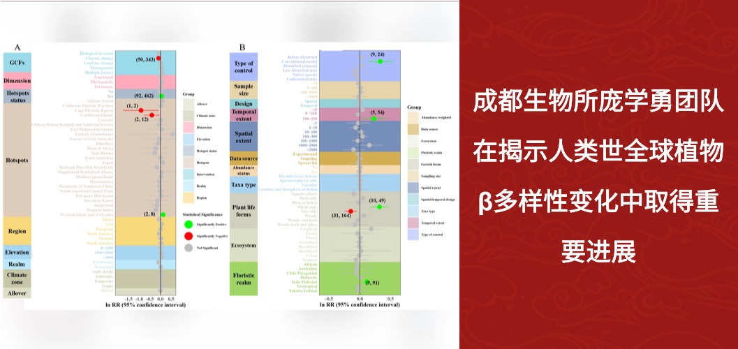 成都生物所庞学勇团队在揭示人类世全球植物β多样性变化中取得重要进展